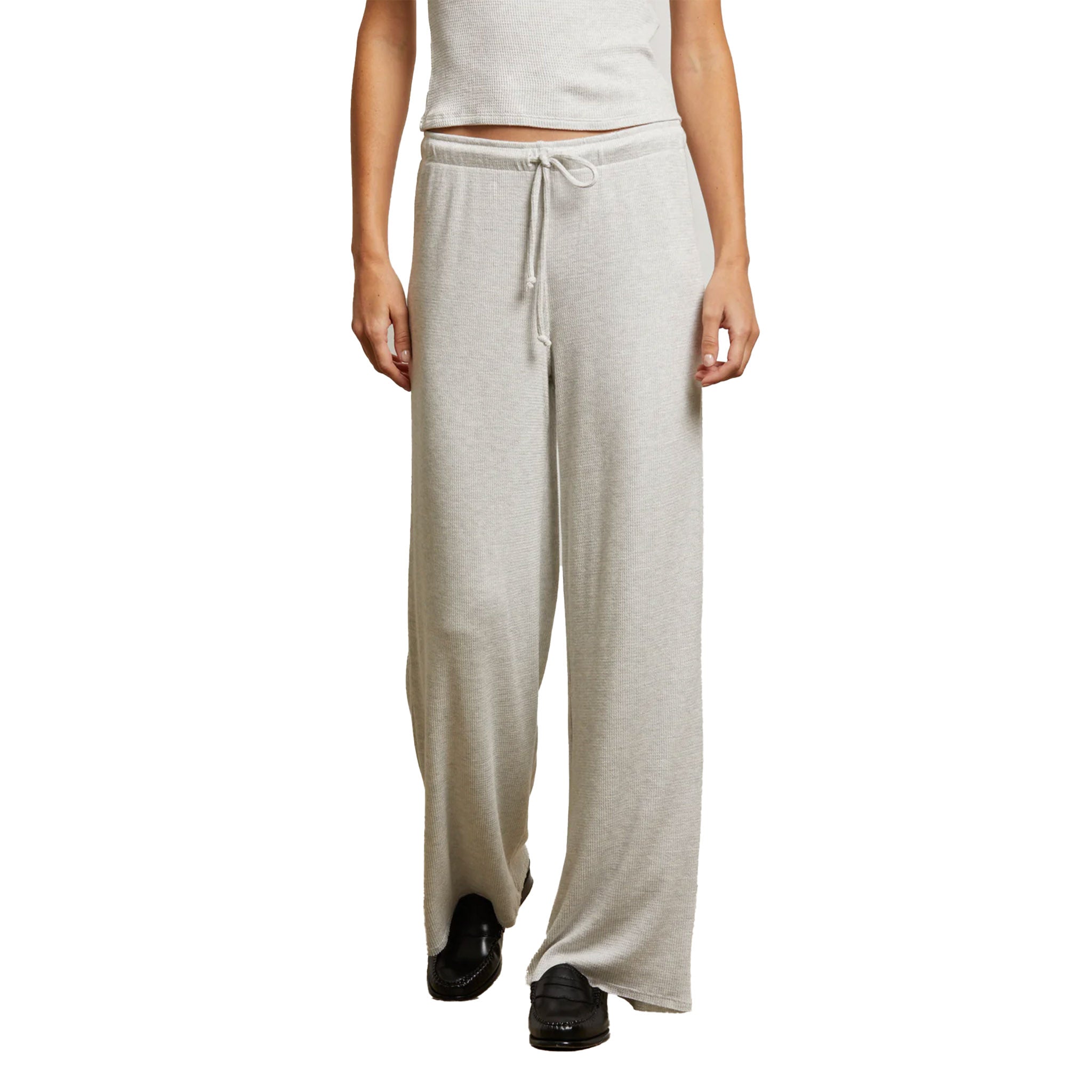 Maddie Waffle Wide Leg Pant - Denny's