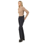 Mock Neck  Side Tie Sweater - Denny's