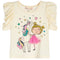 Unicorn Pleated Sleeve Tee - Denny's