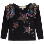 Ruffle Sleeve Star Top - Denny's
