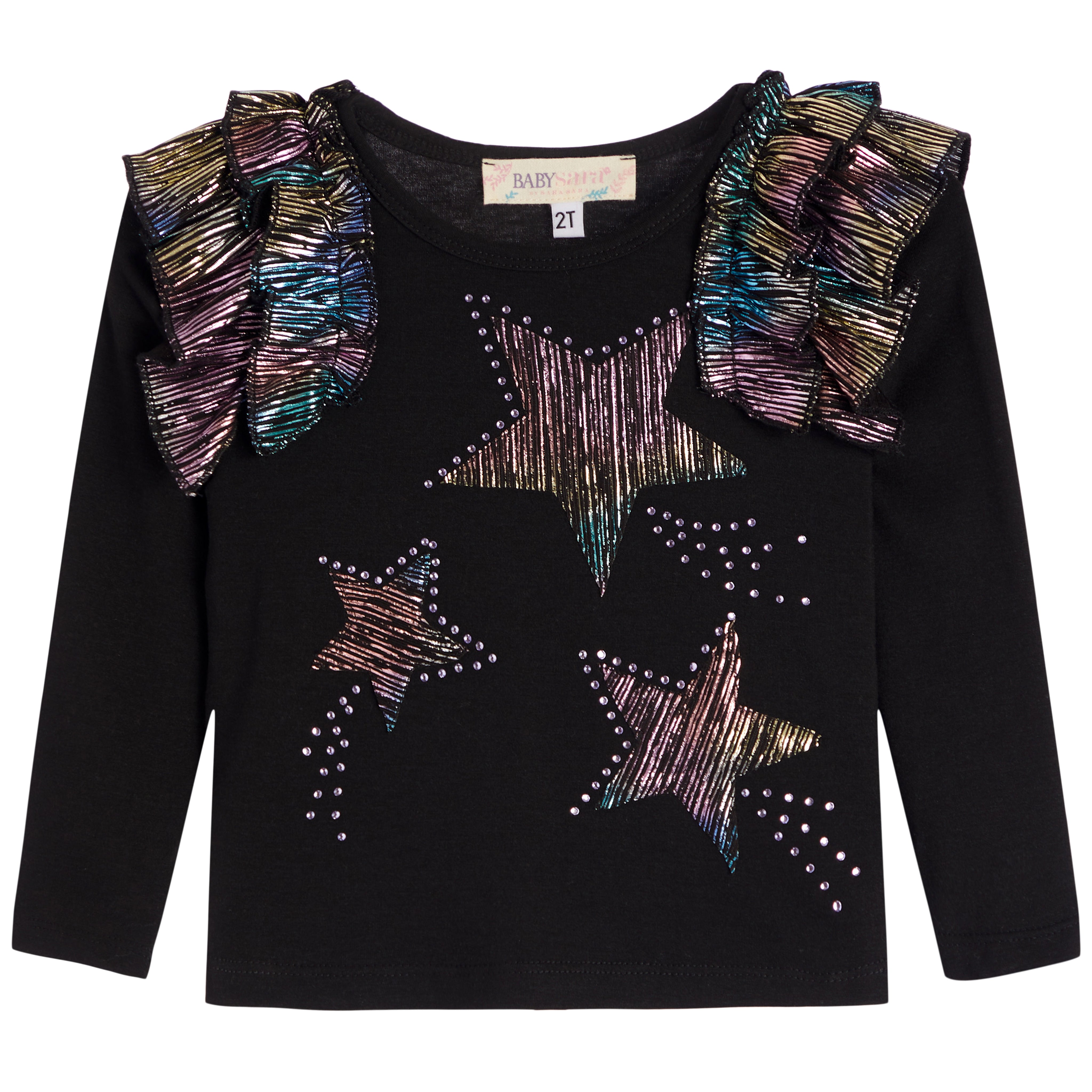 Ruffle Sleeve Star Top - Denny's