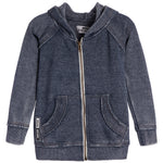 Burnout Solid Zip Hoodie - Denny's