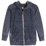 Burnout Solid Zip Hoodie - Denny's