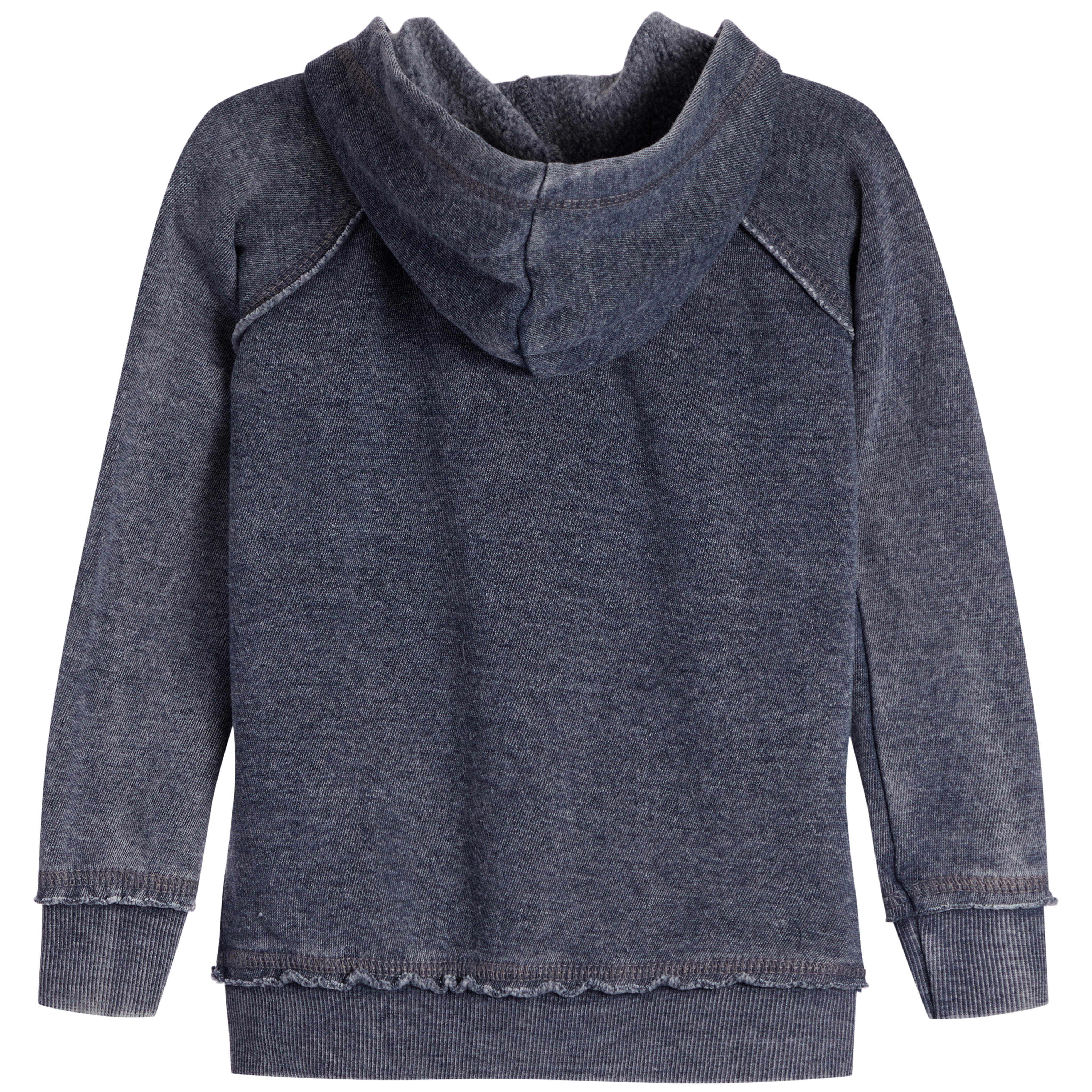 Burnout Solid Zip Hoodie - Denny's