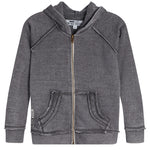 Burnout Solid Zip Hoodie - Denny's