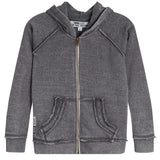 Burnout Solid Zip Hoodie - Denny's