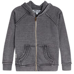 Burnout Solid Zip Hoodie - Denny's