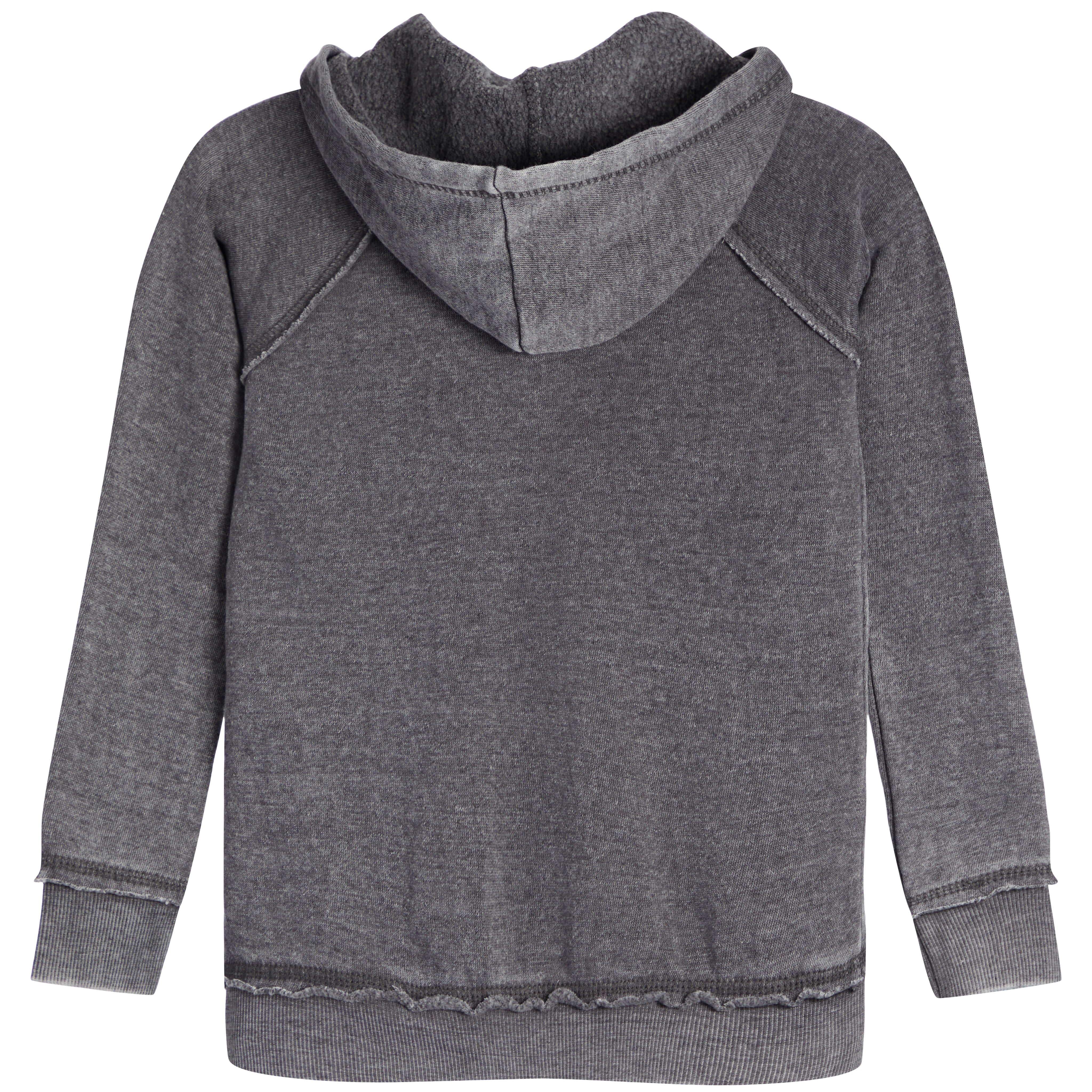 Burnout Solid Zip Hoodie - Denny's