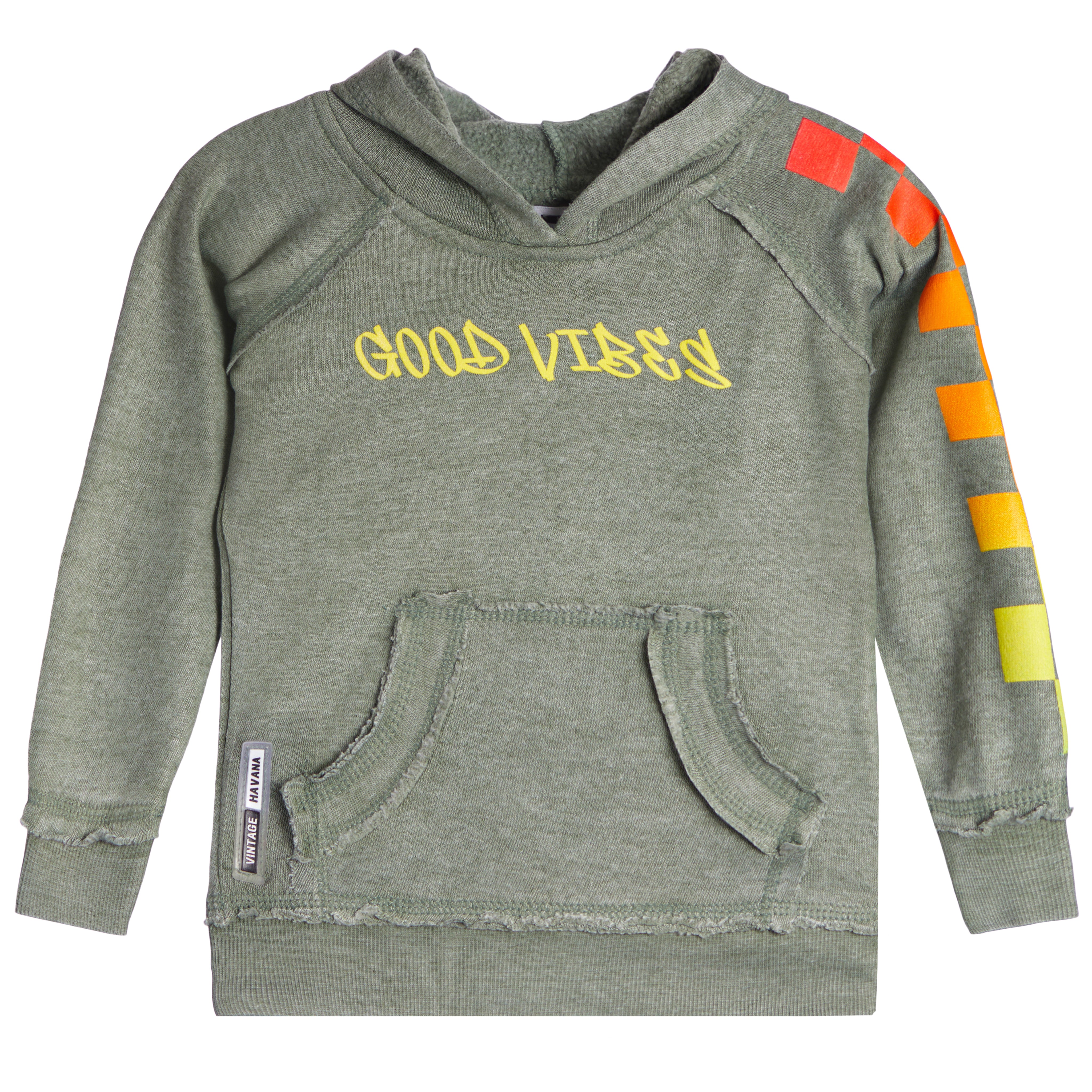 Good Vibes Checker Hoodie - Denny's