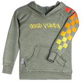 Good Vibes Checker Hoodie - Denny's