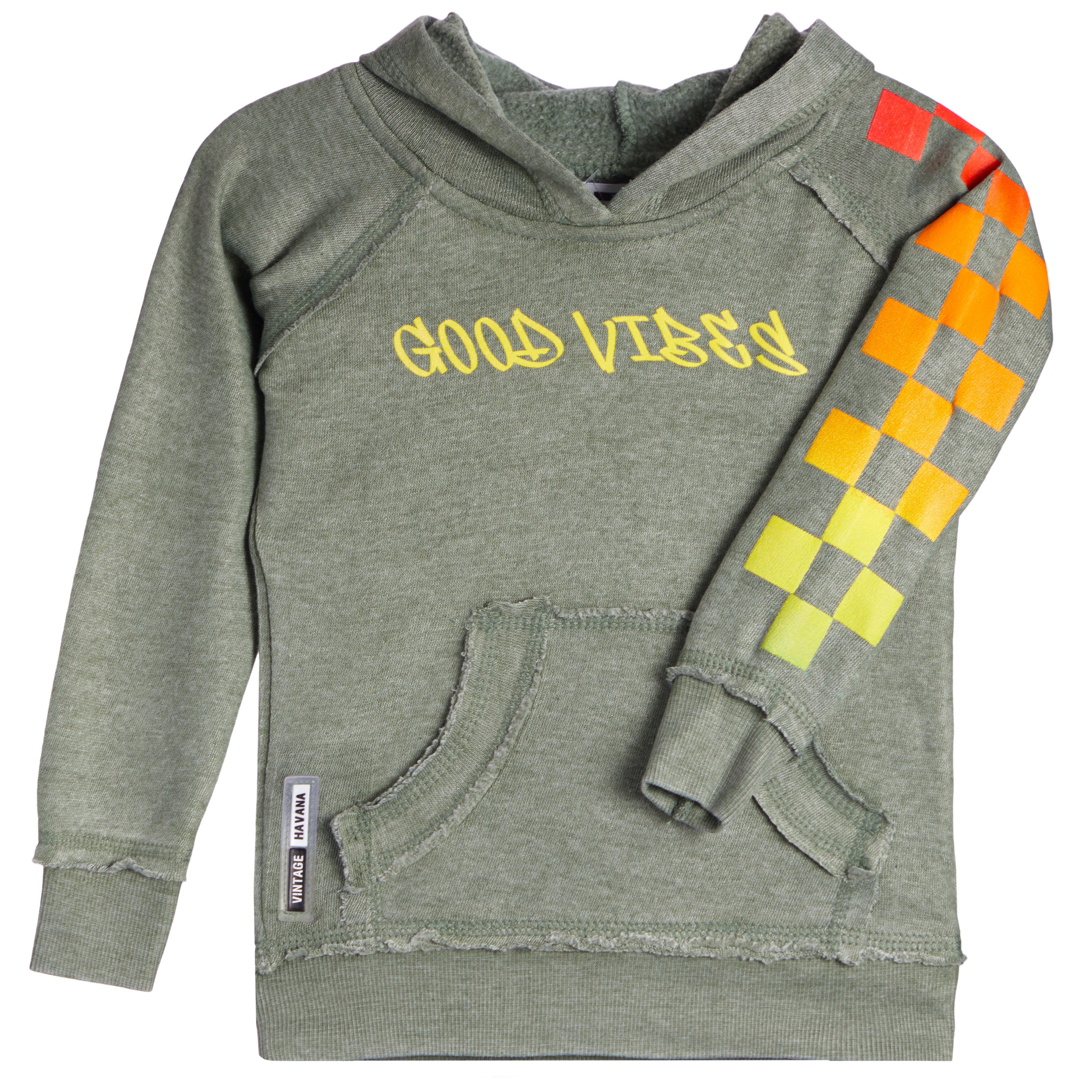 Good Vibes Checker Hoodie - Denny's