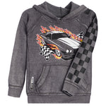 Race Car & Checker Sleeve Hoodie - Denny's
