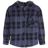 Plaid Button Down With Hood - Denny's