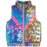 Printed Puff Vest - Denny's