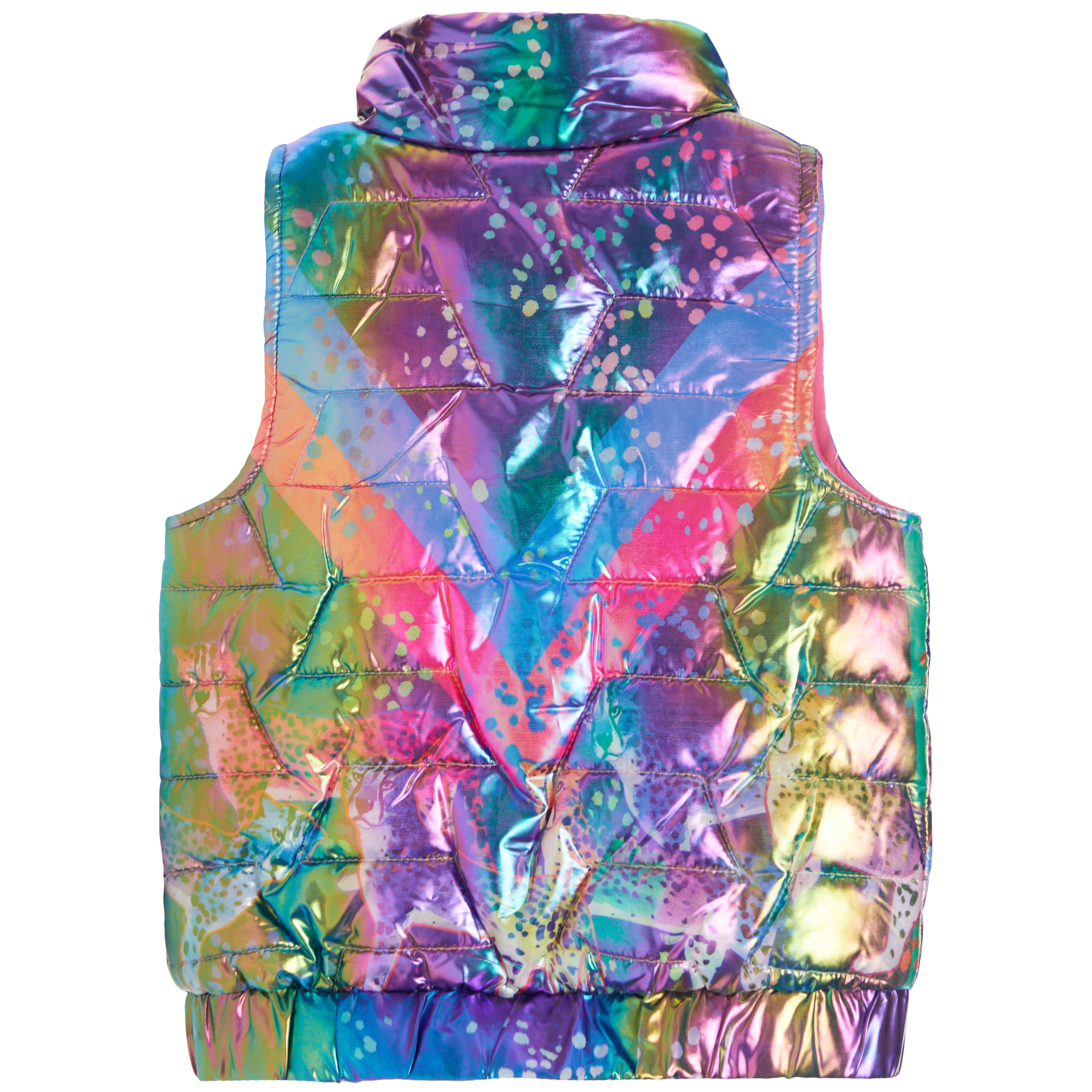 Printed Puff Vest - Denny's
