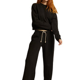 Hailey Fleece Wide Leg Pant - Denny's