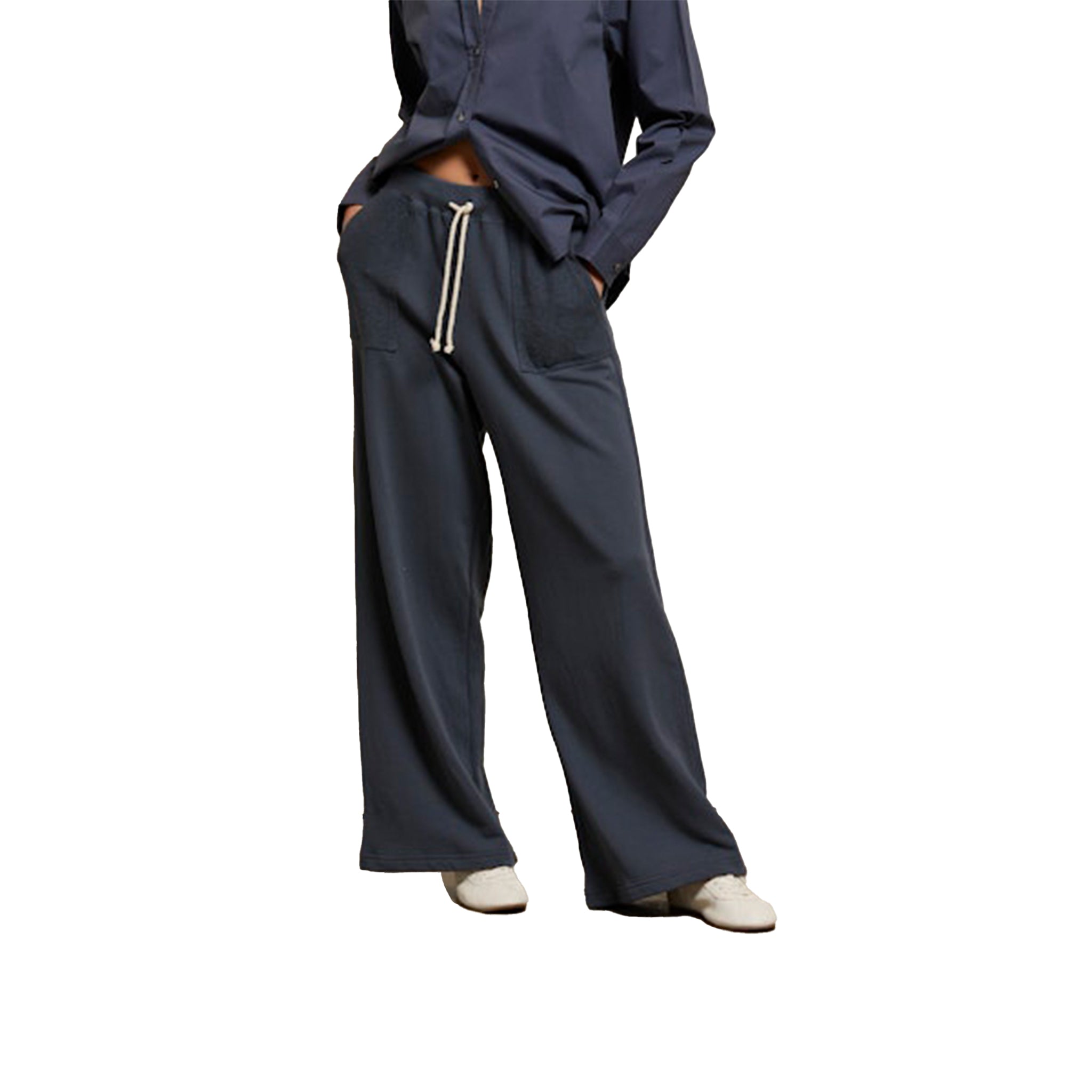Rosanna French Terry Wide Leg Pant - Denny's