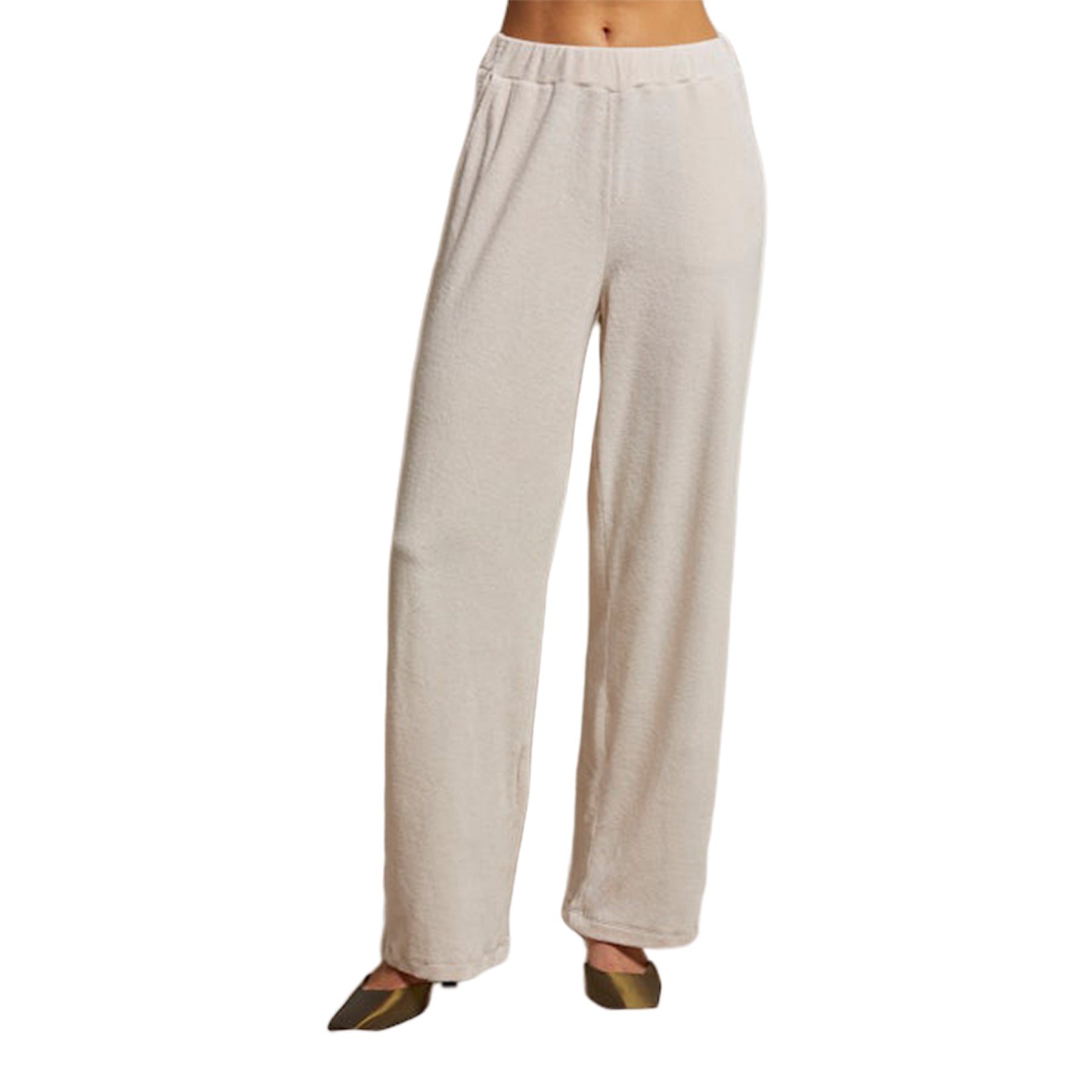 Holly Velour Wide Leg Pant - Denny's