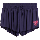 Pink Hearts Flyaway Short