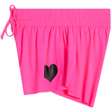 Flyaway Short With Black Heart