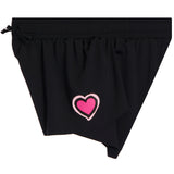 Flyaway Short With Double Pink Heart
