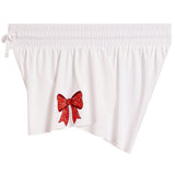 Flyaway Short With Red Bandana Bow