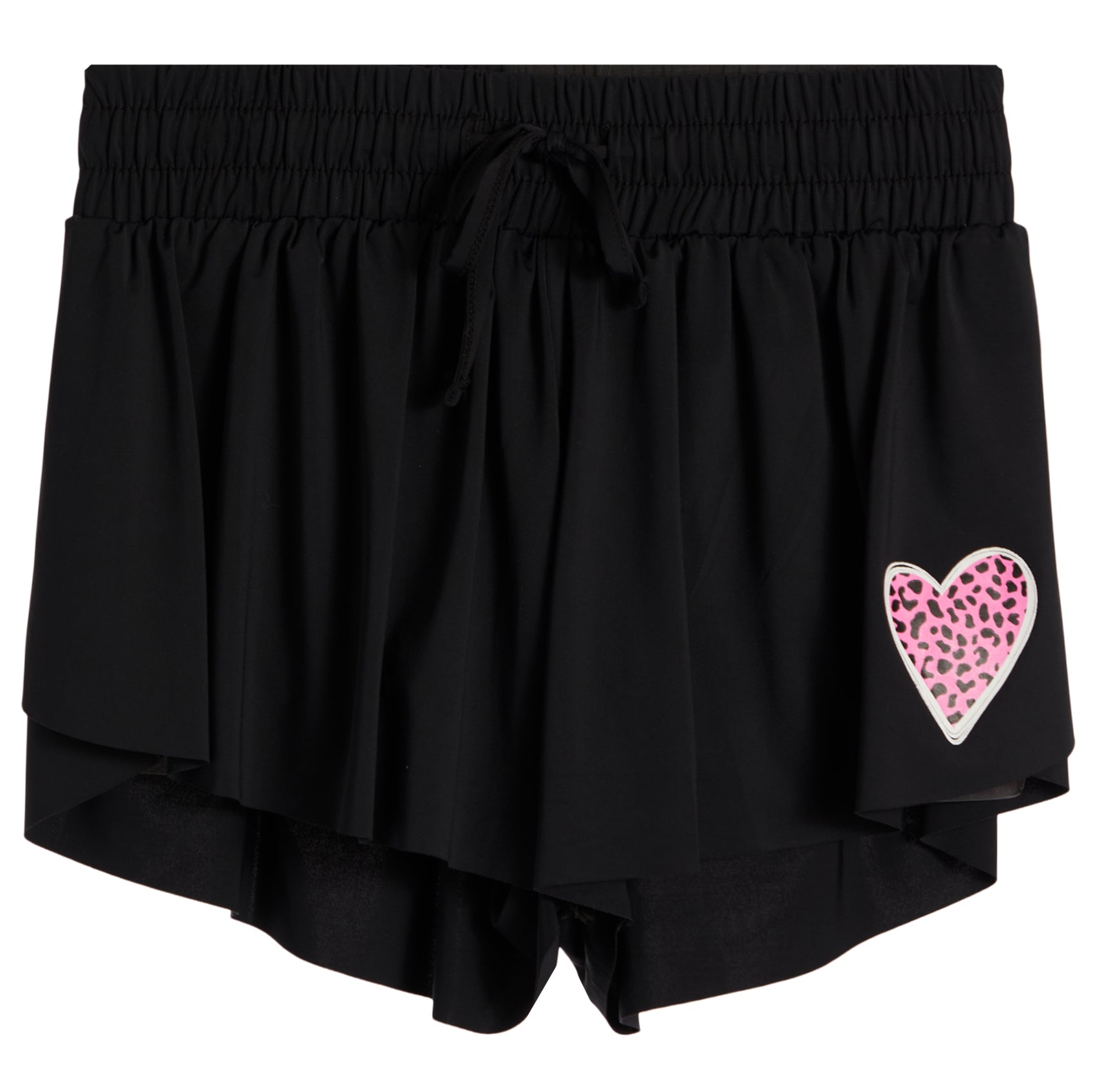Leopard Heart Flyaway Short - Denny's