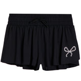 Flyaway Short With White Bow
