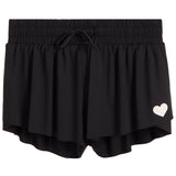 White Heart Flyaway Short
