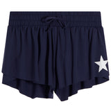 Flyaway Short With White Star