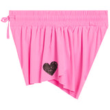 Flyaway Short With Black Heart