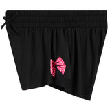 Flyaway Short With Pink Heart Bow