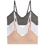 Adeline 3pk Seamless Removable Pads Bralette - Denny's