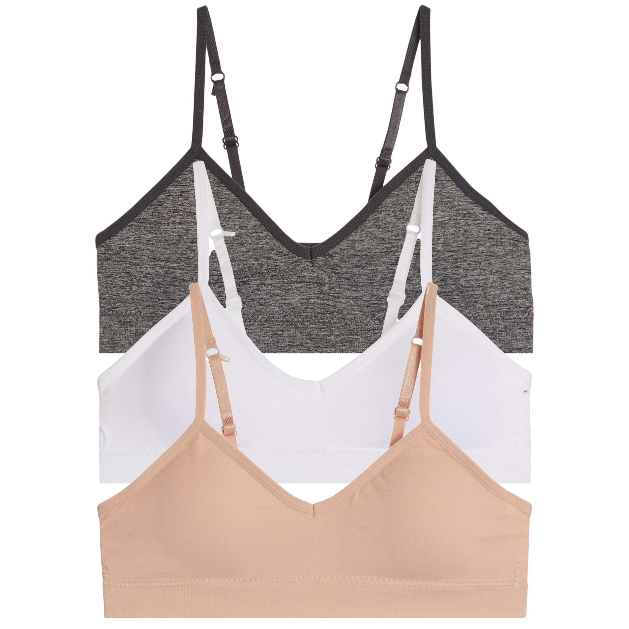 Adeline 3pk Seamless Removable Pads Bralette - Denny's