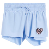 Flyaway Short With Pink Heart