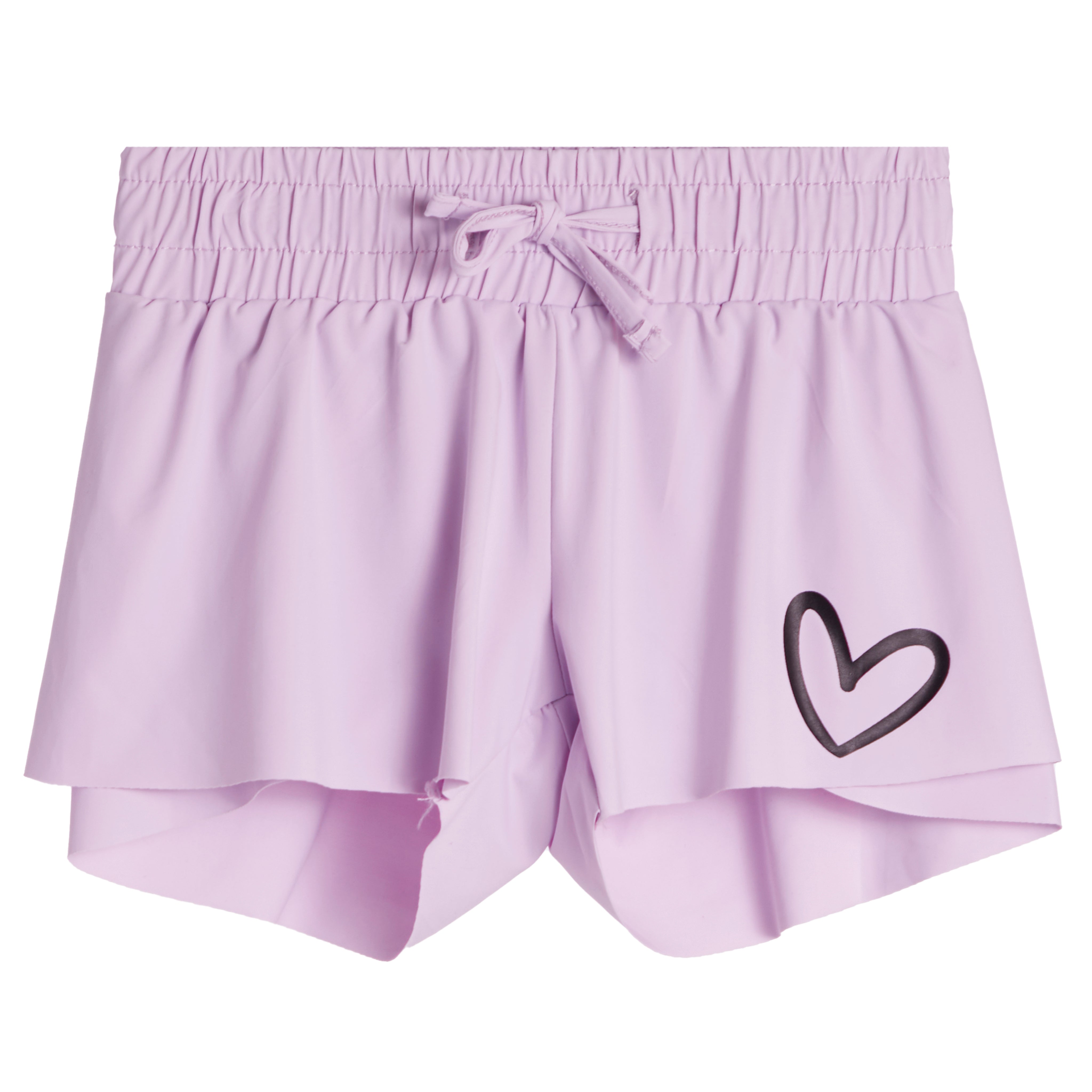 Open Black Heart Flyaway Short - Denny's