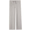 Light heather gray wide-leg lounge pants with an elastic waistband and drawstring, shown flat against a white background.