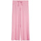 Pink wide-leg lounge pants with an elastic waistband and drawstring, shown flat against a white background.