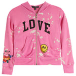 2pc Bleached Tattoo Hoodie and Jogger Set - Denny's