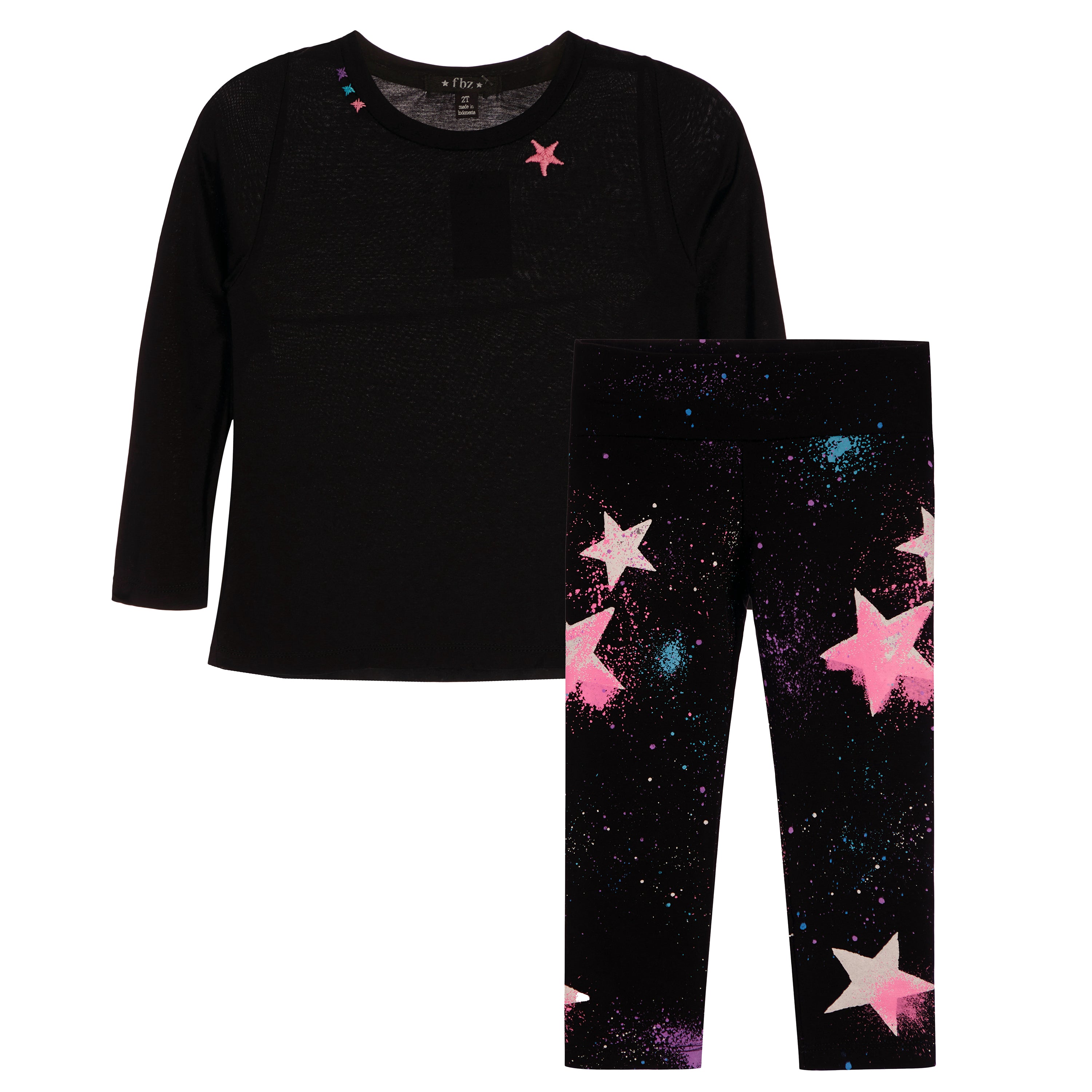 2pc Airbrush Star Legging Set - Denny's