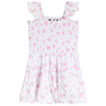 Floral Flutter Sleeve Smock Dress - Denny's