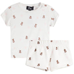2pc Bear & Bows Short Set - Denny's
