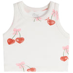 2pc Tank & Short Set Cherry Hearts - Denny's