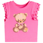 2pc Bear Ruffle Tee & Short Set - Denny's