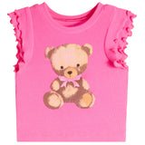 2pc Bear Ruffle Tee & Short Set - Denny's