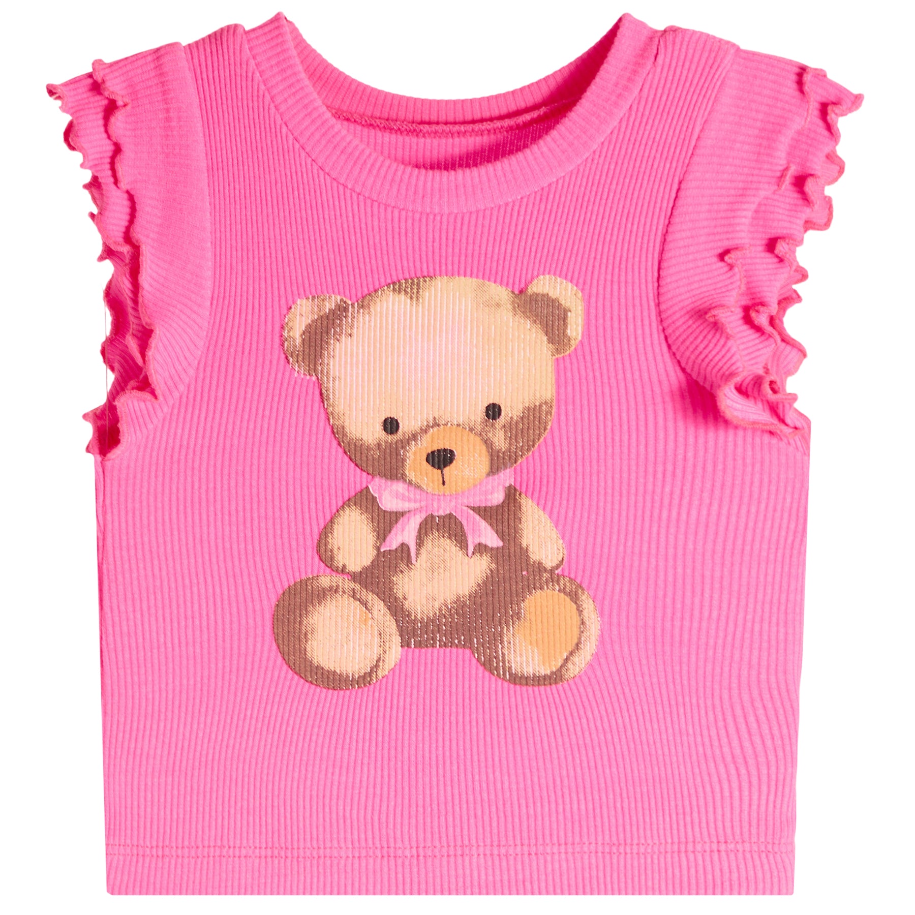 2pc Bear Ruffle Tee & Short Set - Denny's