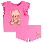 2pc Bear Ruffle Tee & Short Set - Denny's