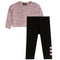 2pc Leopard & Hearts Legging Set - Denny's