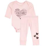 2pc Rib Set Baby Girl Onesie Set