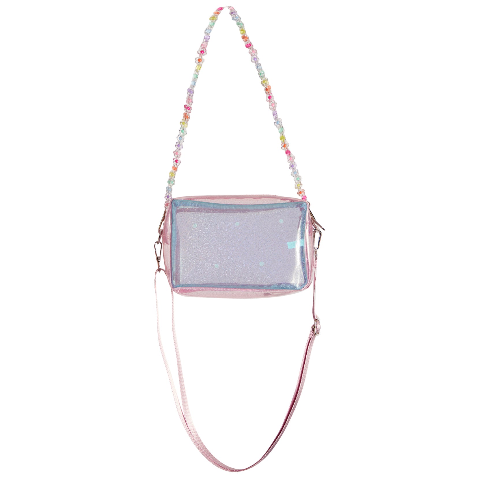 Multi Color Charm Clear Camera Bag - Denny's